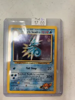 Pokemon TCG Misty's Seadra Holo Prerelease 9/132 Mint - Image 3