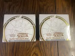 Pokemon TCG Sword & Shield Brilliant Stars Elite Trainer Box ETB NISB X2 Lot - Image 1