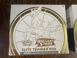 Pokemon TCG Sword & Shield Brilliant Stars Elite Trainer Box ETB NISB X2 Lot - Image 2