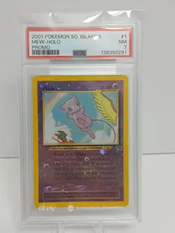 2001 Pokemon Southern Islands Promo MEW #1 PSA 7 - Image 1