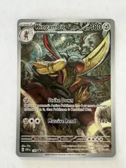 Pokemon Kingambit 130 Sv: Scarlet & Violet Promo Holo 180HP Massive Rend 140 - Image 1