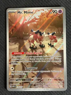 Mr. Mime 179/165 Scarlet & Violet 151 – Full Art – NM~ Pokemon 151 - Image 1