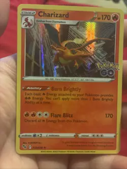 Pokemon TCG – Charizard 010/078 – Pokemon GO Set – Holo – Lightly Played (LP) - Image 1
