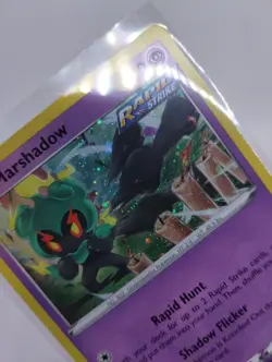 Pokemon Marshadow 080/203 Rapid Strike SWSH07: Evolving Skies Holo - Image 3