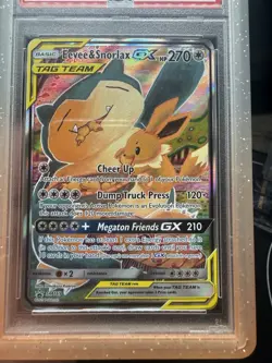 Pokemon Eevee and Snorlax GX SM169 Sun & Moon Promo Psa 10! - Image 2