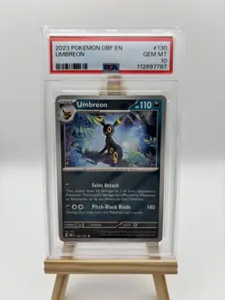 2023 Pokemon OBF EN Umbreon 130/197 PSA 10 - Image 1