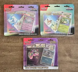 NEW Pokemon Ascended Heroes Tech Sticker Collection Gastly + 2 Pris. Evol READ - Image 1