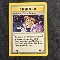 Imposter Oak's Revenge 76/82 Team Rocket 1st Edition Regular Pokemon TCG - Image 1