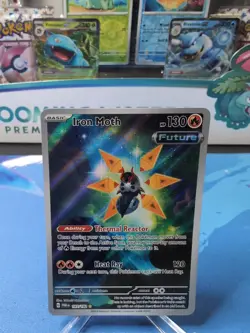 Iron Moth 187/182 - Paradox Rift Illustration Rare - Pokemon TCG - NM - Image 1
