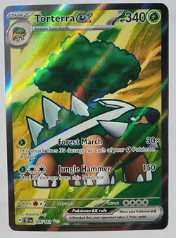 Torterra ex 2024 Pokemon #185 ULTRA RARE - Temporal Forces - NEAR MINT - MINT!! - Image 1