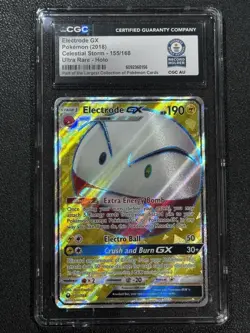 Pokemon CGC Guinness World Record - Electrode GX 155/168 Ultra Rare Holo - Image 1