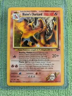 Blaine's Charizard 2/132 Gym Challenge Set Holo Rare Vintage Pokemon LP - Image 1