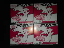 Pokemon TCG Scarlet Violet White Flare Elite Trainer Box Lot Of 4 ETB - Image 1