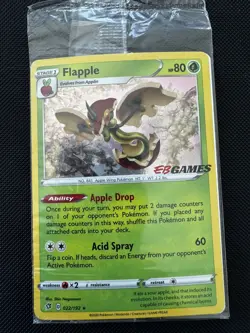 Pokemon TCG: Flapple Holo Promo - EB Games Exclusive 022/192 - SEALED - Image 1