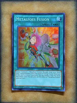 Yugioh Metalfoes Fusion TDIL-EN061 Super Rare 1st Ed NM - Image 1