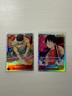 Monkey.D.Luffy SR St01-012 Roronoa Zoro SR St01-013 Super Pre-Release One Piece - Image 5