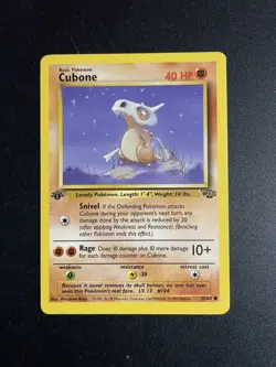 Cubone | 50/64 | 1st Edition | Jungle | Common | Pokemon Card | NM - Image 1
