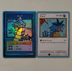 Pokkedo X2 Gyarados V2 Rara & V4 Gery Lot of 2 Pokemon Cards Bundle - Image 1