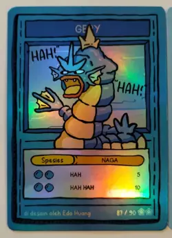 Pokkedo X2 Gyarados V2 Rara & V4 Gery Lot of 2 Pokemon Cards Bundle - Image 2