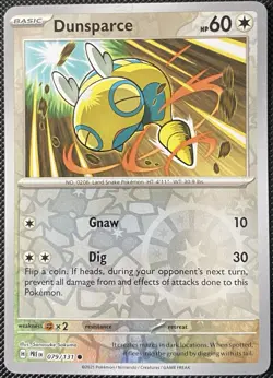 Dunsparce 079/131 Sv: Prismatic Evolutions Reverse Holo - Pokemon Card - Image 1