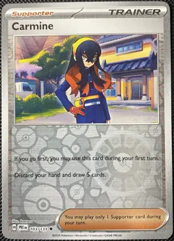 Carmine 103/131 Sv: Prismatic Evolutions Reverse Holo - Pokemon Card - Image 1