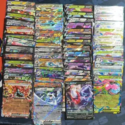 Pokemon TCG EX and V cards 54 Total - Image 1