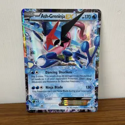 Pokemon Ash-Greninja Promo XY133 Card 2016 MP Black Star | JUMBO - Image 1