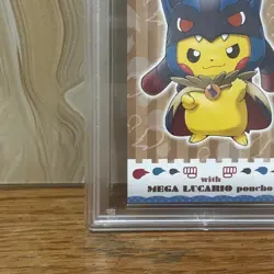 Poncho-Wearing Pikachu Lucario Pokemon 2015 MC Business Card Japanese PSA 6 - Image 5