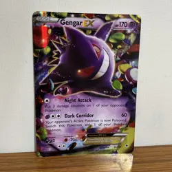 Pokemon Gengar EX 34/119 Holo Card XY Phantom Forces 2014 Pokemon TCG jumbo - Image 1