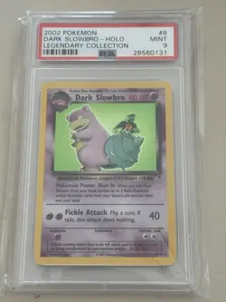 Pokemon TCG Dark Slowbro 8/110 Legendary Collection Holo Rare Card 2002 PSA 9 - Image 1