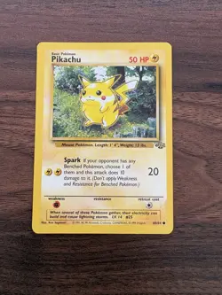 Pokemon Card - Pikachu - #60/64 - Jungle Set - LP - Image 1