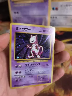 Pokemon Karte Card Mewtwo Mewtu Base Expansion Set 1996 Holo Wotc japanese PL - Image 2
