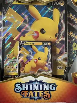 Pokemon TCG Shining Fates Pikachu V Trading Cards - Image 2