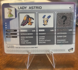 2003 Ruby & Sapphire GBA Battle E-Reader Card Lady Astrid Pokemon TCG - MP - Image 2
