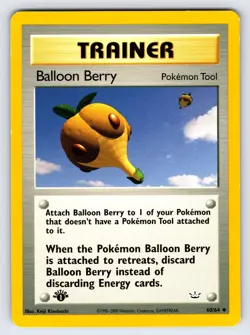 Balloon Berry 60/64 1st Edition Neo Revelation Pokemon Card Vintage WOTC - VLP - Image 1