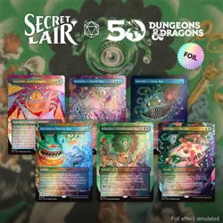 Secret Lair MTG D&D Death Is In The Eyes of the Beholder I Rainbow Foil - New - Image 1