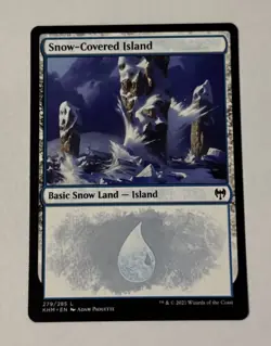 MTG Snow-Covered Island (279) Kaldheim NM - Image 1