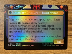 Magic MTG Final Fantasy Fang, Fearless L'Cie #381 *FOIL* Borderless Uncommon - Image 2