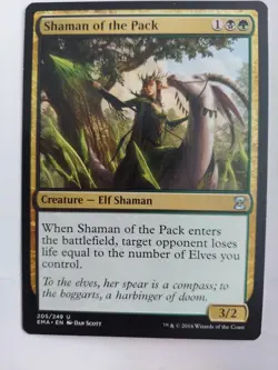 Shaman of the Pack #205 (NM) Eternal Masters EMA Magic MTG - Image 1