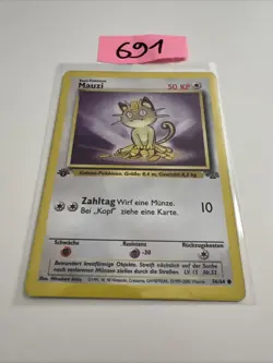 Pokemon Mauzi | Dschungel 56/64 | Pokemon Karte DE 2000 WOTC Jungle Deutsch Nm - Image 1