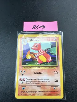 Pokemon Karte Glutexo 🔥 Basis Set 24/102 Deutsch 1st Edition (EX) (1999) - Image 1