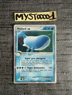 Carte Pokemon Wailord EX 200 PV 100/100 Bloc Ex Tempete De Sable Francais Occas - Image 1