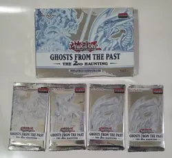 Yu Gi Oh Ghosts From The Past 2nd Haunting Box 1st Edition 4 Unopened Packs NIP - Image 2