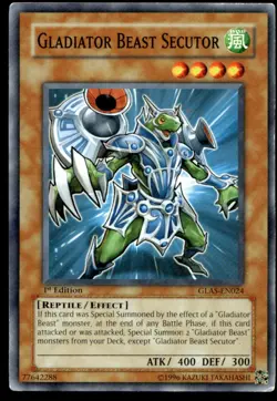 Gladiator Beast Secutor Gladiator's Assault GLAS-EN024 MP YuGiOh TCG | Buy 10 Ge - Image 1