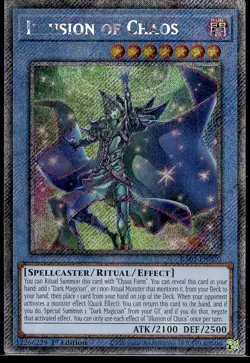 Illusion of Chaos (Platinum Secret Rare) RA02 RA02-EN020 LP YuGiOh Buy 10 Get 10 - Image 1