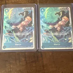 One Piece Premium Booster the Best Vol. 2 Marco PRB02-008 SR Foil X2 - Image 1