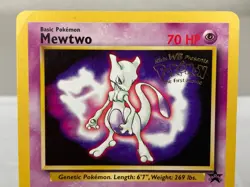 Mewtwo (Movie Promo) 03/53 WOTC Black Star Pokemon Card - Moderately Played - Image 3