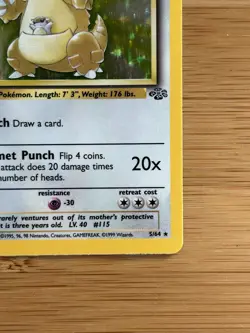 Pokemon TCG Kangaskhan Holo Rare Card 5/64 Jungle Unlimited - Image 5