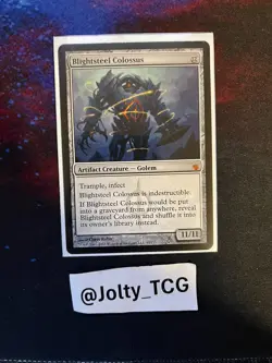 Mtg Blightsteel Colossus LP Mirrodin Besieged Magic Card Mythic Rare - Image 1