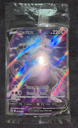 Pokemon TCG GO ETB Sealed Black Star Promo Mewtwo V SWSH229 Card NM-M - Image 1